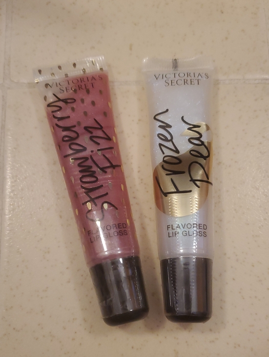 Victoria's Secret Other - Victoria's Secret Flavored Lip Gloss Set Of 2 - Strawberry Fizz & Frozen Pear